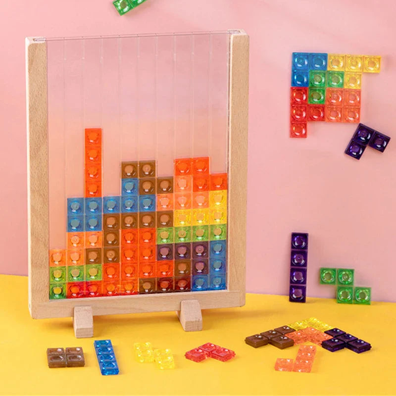 Drewniane Puzzle 3D dla Dzieci – Edukacyjna Gra Konstrukcyjna na Kreatywność i Wyobraźnię Przestrzenną (4-10 lat)