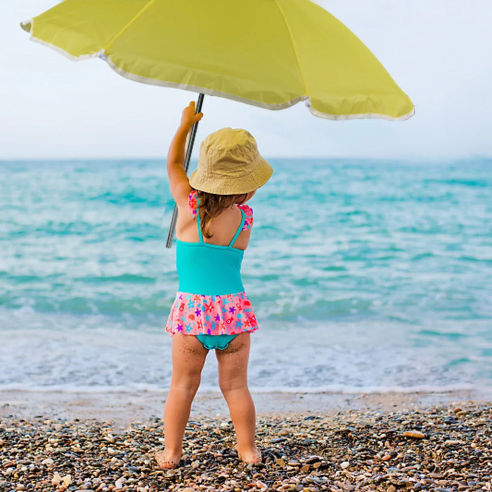 Składane Krzesełko Plażowe dla Dzieci z Parasolem – Lekkie i Kompaktowe