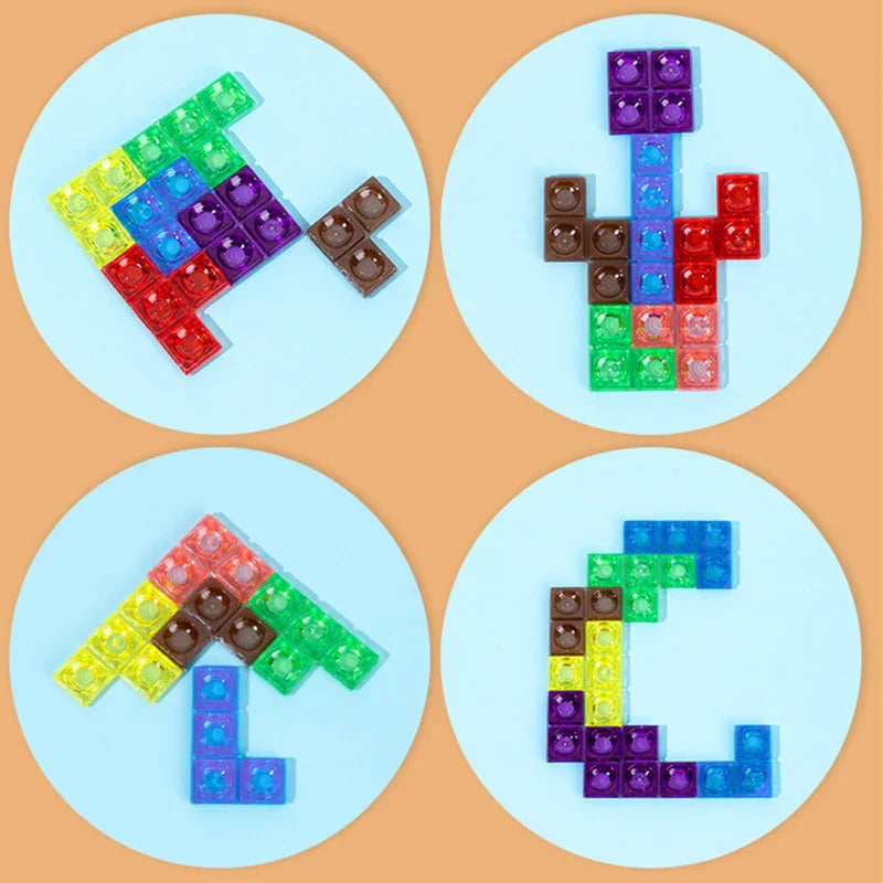 Drewniane Puzzle 3D dla Dzieci – Edukacyjna Gra Konstrukcyjna na Kreatywność i Wyobraźnię Przestrzenną (4-10 lat)