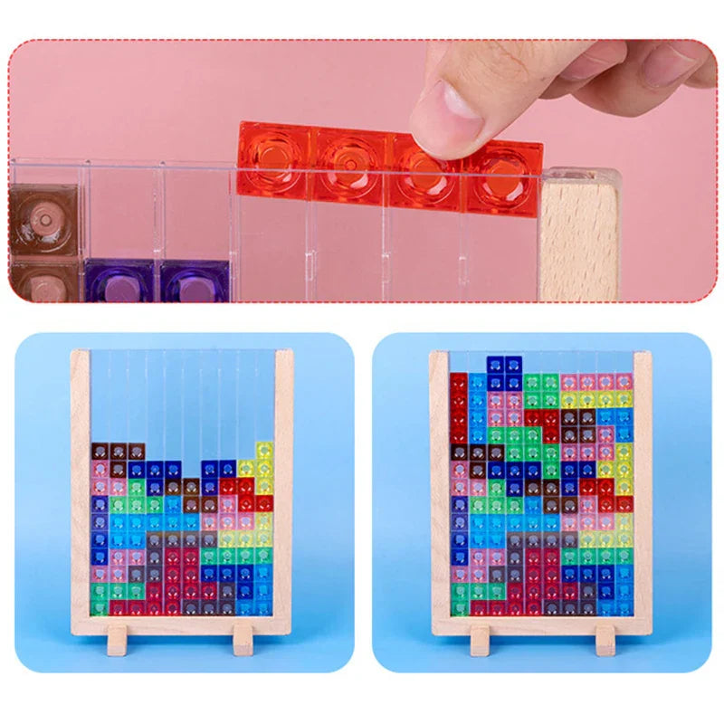 Drewniane Puzzle 3D dla Dzieci – Edukacyjna Gra Konstrukcyjna na Kreatywność i Wyobraźnię Przestrzenną (4-10 lat)