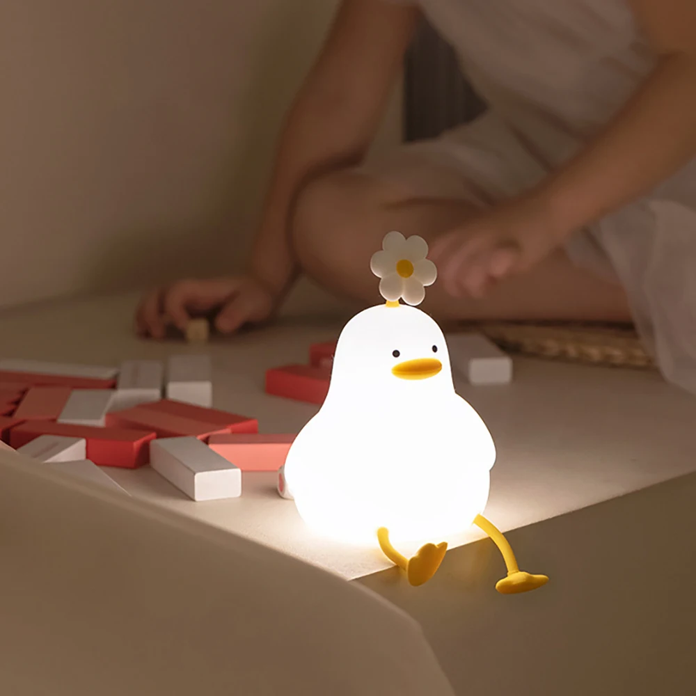 LumoKids Lampka Nocna Kaczuszka – Bezpieczna i Uspokajająca dla Dzieci
