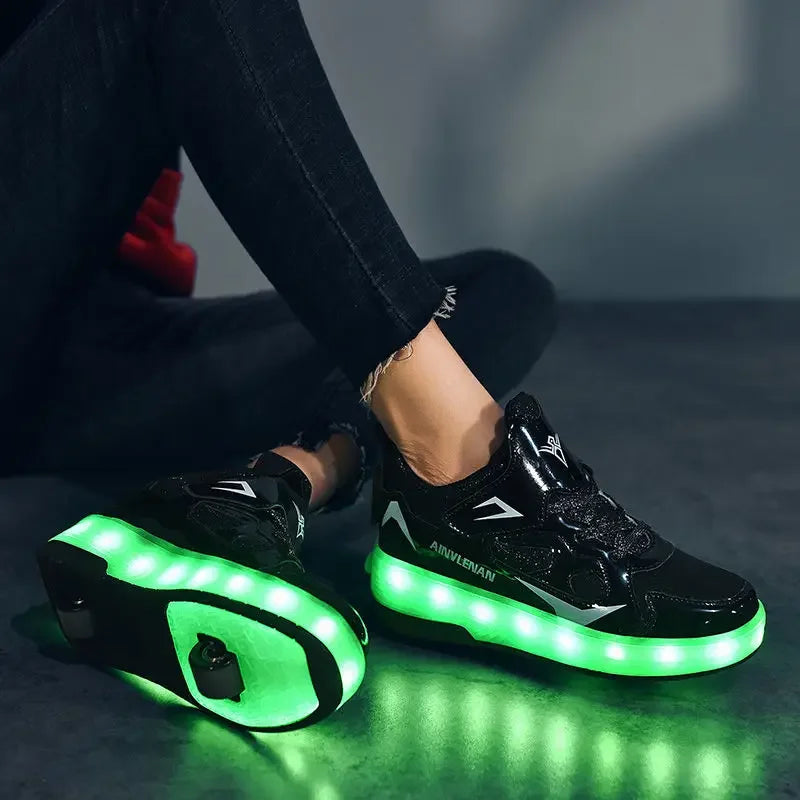 Buty LED na Kółkach dla Dzieci – Sneakersy z Rolkami do Zabawy i Jazdy