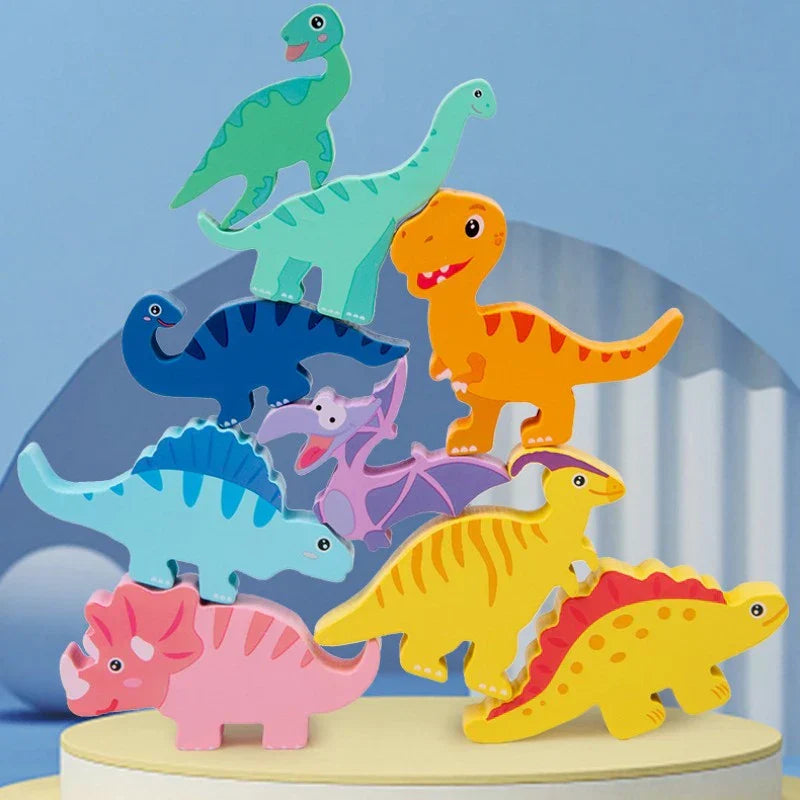 Gra Zręcznościowa Dinozaury – Drewniana Zabawka Balansująca (3+ Lata)