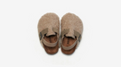 Kapcie z wełną - Luanda Unisex, Beżowy/Brązowy, Owcza skóra, Rozmiar 20-34-More For Mini