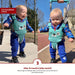 Ergonomiczne Szelki do Chodzenia – Kigali Baby, Niebieski/Brązowy/Różowy, Bawełna, 9+ M-More For Mini