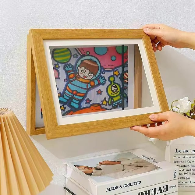 ArtMate Frame – Stylowa Ramka na Dziecięce Prace Plastyczne | Bezpieczna i Trwała dla Prac w Formacie A4