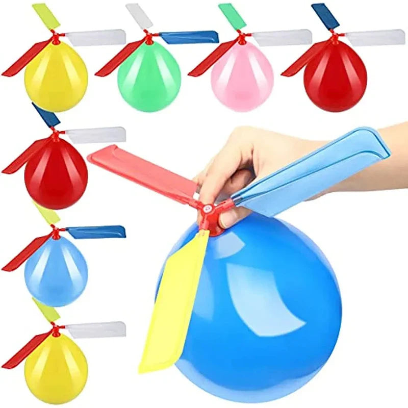 Zabawka Helikopter Balonowy 6 Sztuk – Latające Balony Zabawka Ogrodowa