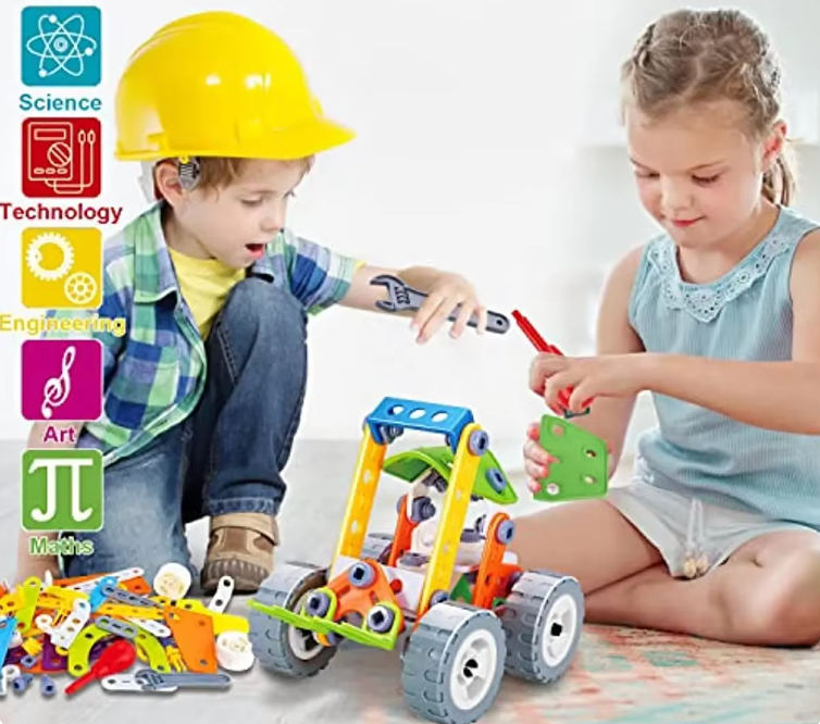 Kreatywny Edukacyjny Zestaw Konstrukcyjny - Build & Play dla Dzieci, Modele 5-w-1, Zabawka STEM, +5 Lat-More For Mini