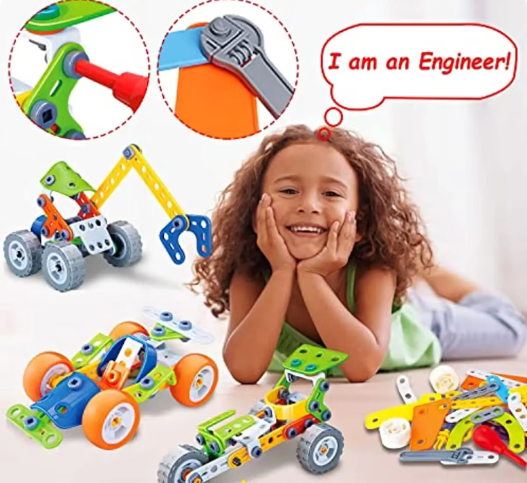 Kreatywny Edukacyjny Zestaw Konstrukcyjny - Build & Play dla Dzieci, Modele 5-w-1, Zabawka STEM, +5 Lat-More For Mini