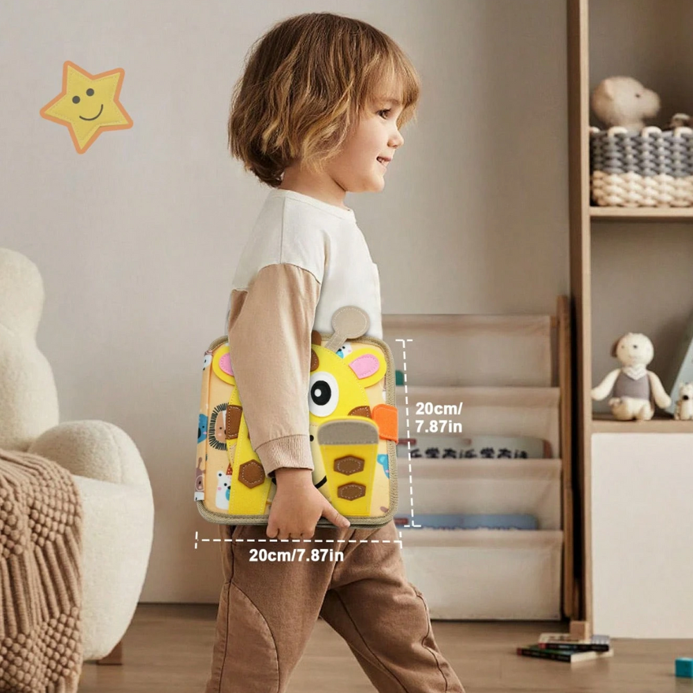Edukacyjna Książeczka Sensoryczna dla Maluchów – Montessori Busy Book 1-4 Lata
