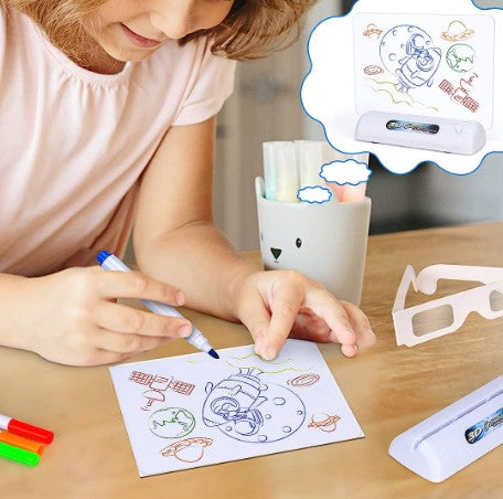 LumiSketch HoloBoard – 3D Tablica LED do Rysowania dla Dzieci z Magicznymi Efektami Świetlnymi