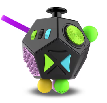 Fidget Cube – Zabawka Antystresowa 12-w-1 dla Dzieci i Dorosłych