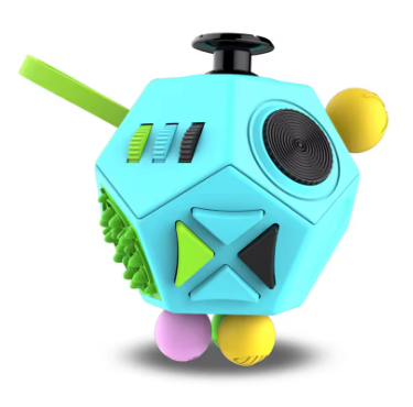 Fidget Cube – Zabawka Antystresowa 12-w-1 dla Dzieci i Dorosłych