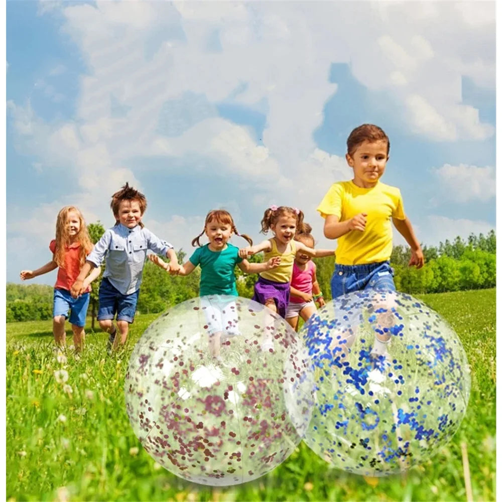 Brokatowa Piłka Plażowa 40CM – Dmuchana Beach Ball