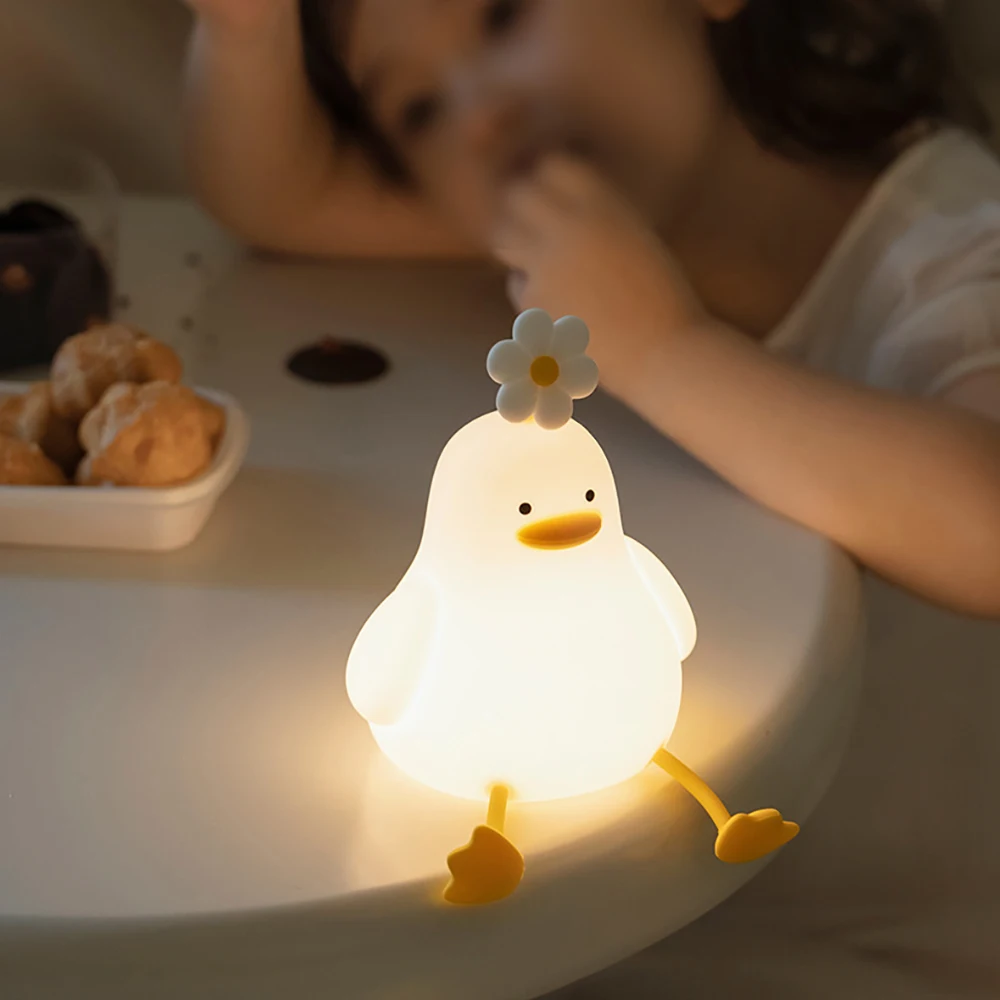 LumoKids Lampka Nocna Kaczuszka – Bezpieczna i Uspokajająca dla Dzieci