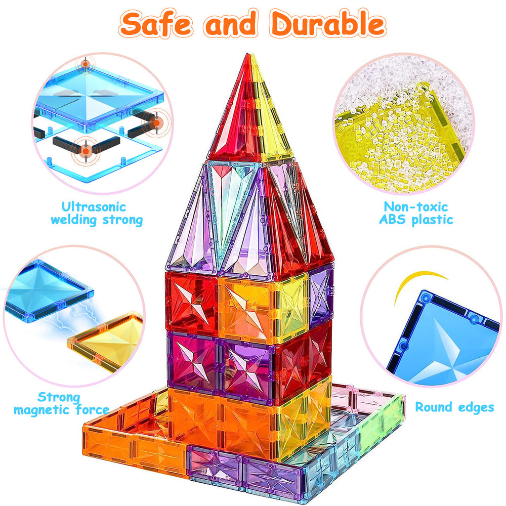 Magnetyczne Klocki Konstrukcyjne - MagnaBrix Creatix, DIY, Zabawka Edukacyjna, 1+ lat