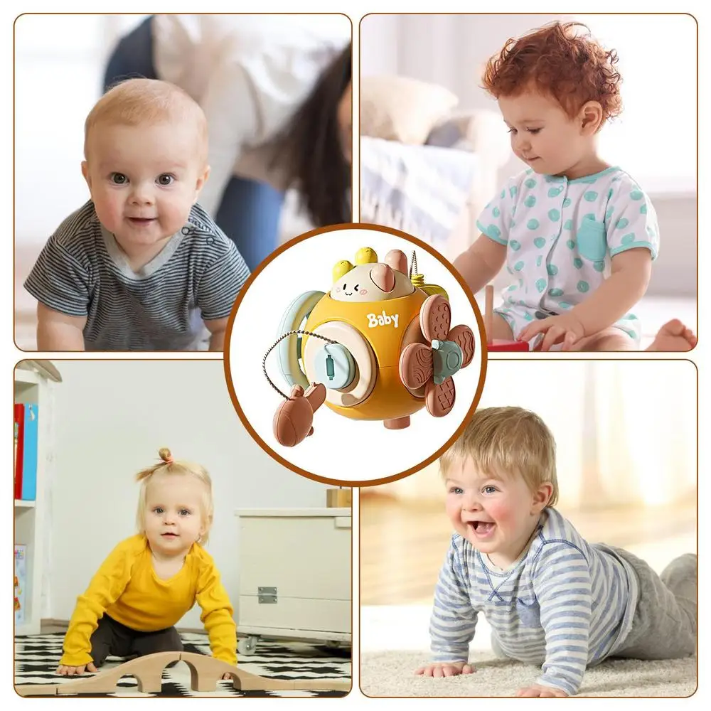 Montessori Fun Ball – Edukacyjna Piłka dla Niemowląt do Rozwoju Sensorycznego i Motoryki Małej