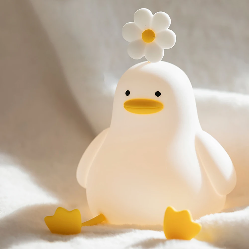 LumoKids Lampka Nocna Kaczuszka – Bezpieczna i Uspokajająca dla Dzieci