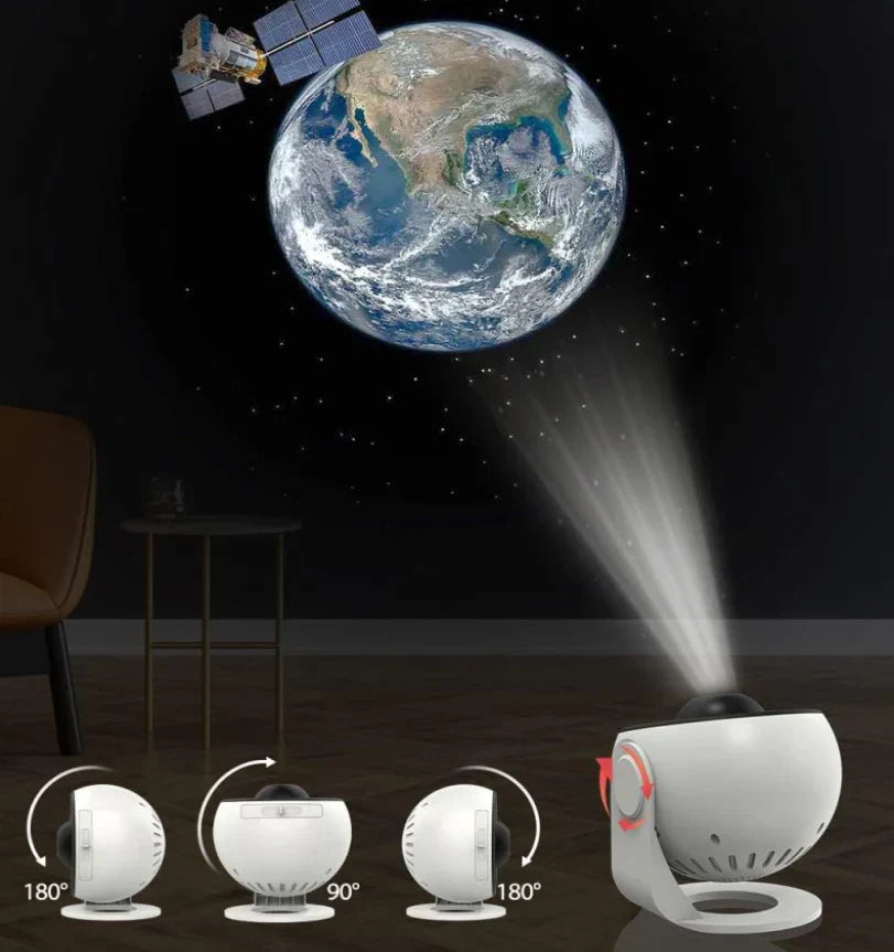 Projektor Gwiaździstego Nieba – Lampa Galaxy 12 Kolorów & 360°