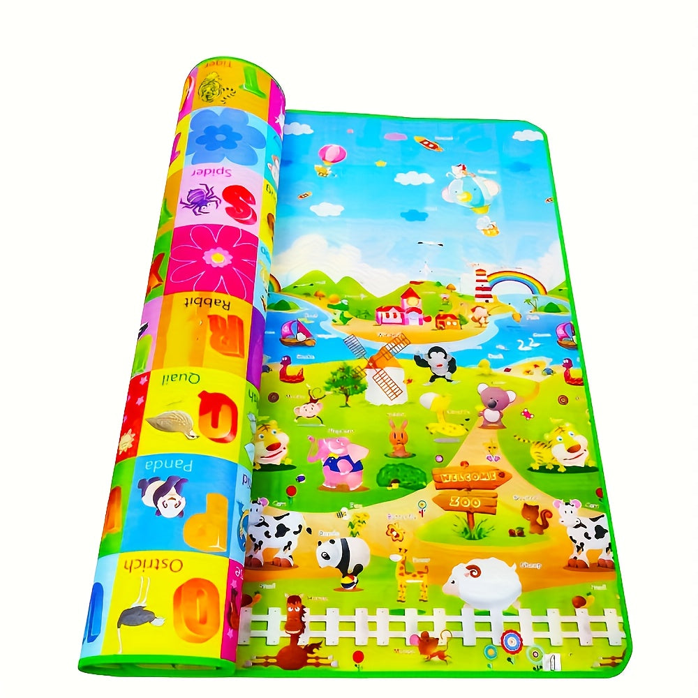 Piankowa Mata do Zabawy dla Niemowląt – Dwustronna, Antypoślizgowa i Wodoodporna (180x120 cm)
