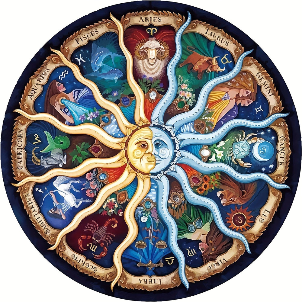 Puzzle Konstelacji 1000 Elementów – Okrągłe Puzzle dla Dorosłych