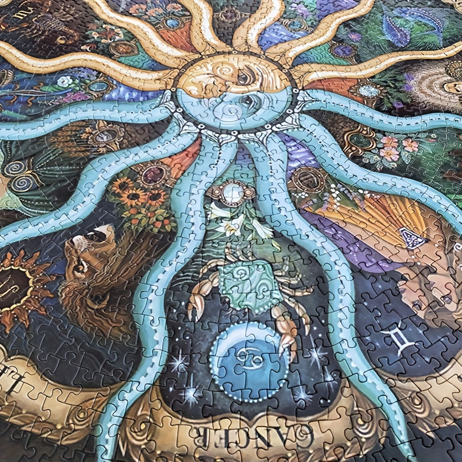 Puzzle Konstelacji 1000 Elementów – Okrągłe Puzzle dla Dorosłych