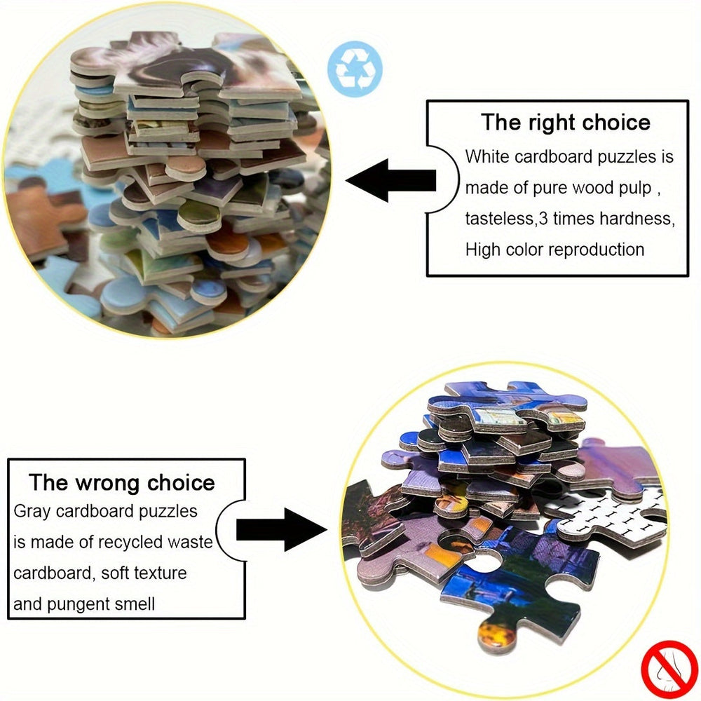 Puzzle Konstelacji 1000 Elementów – Okrągłe Puzzle dla Dorosłych