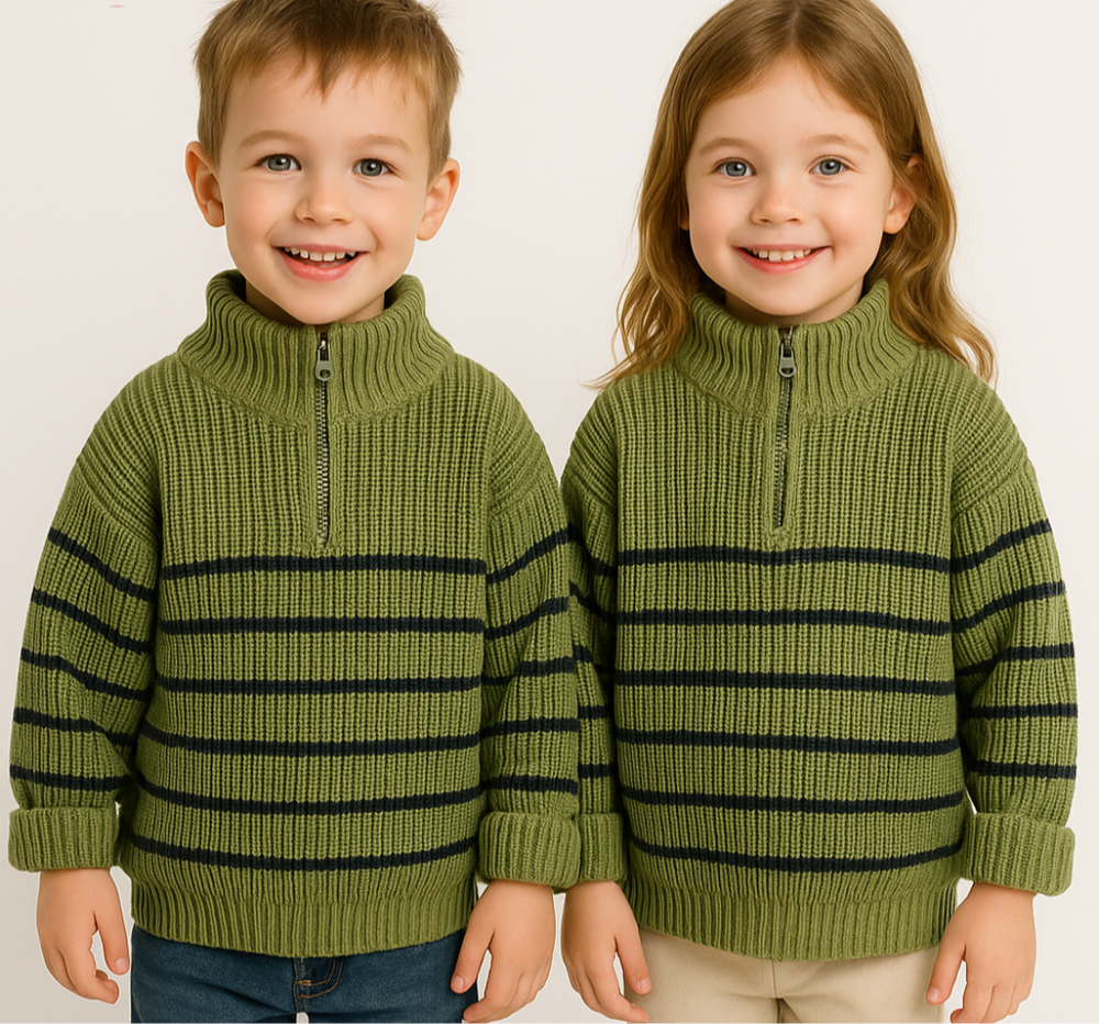 EasyZip Bluza Dziecięca – Wygodna Bluza Unisex na Zamek | Dzieci 0-6 lat