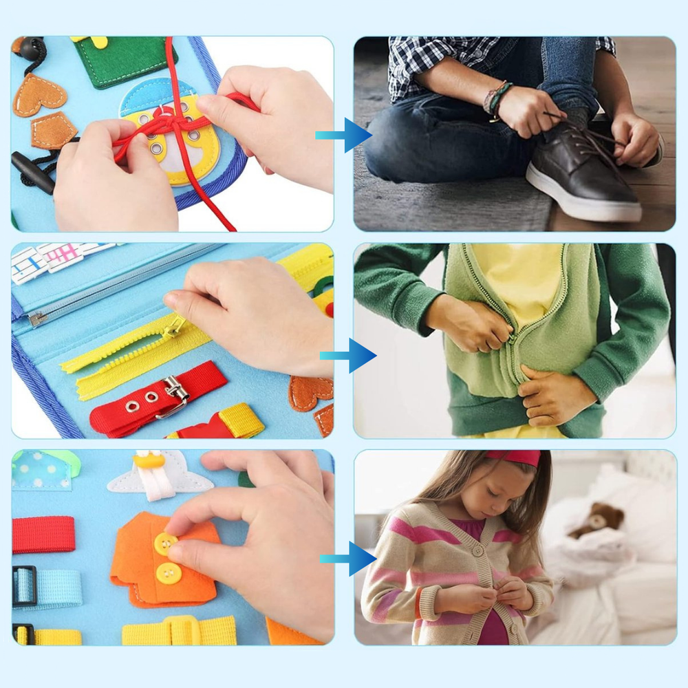 Busy Book dla Maluchów – Edukacyjna Książeczka Sensoryczna z Filcu (1+)