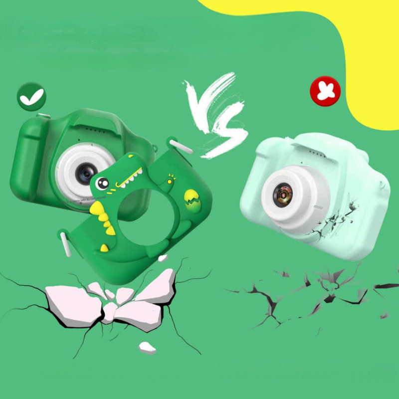 DinoLens Aparat dla Dzieci – Zdjęcia i Filmy HD, Zabawny Design Dinozaura
