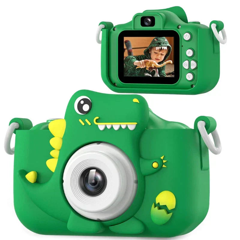 DinoLens Aparat dla Dzieci – Zdjęcia i Filmy HD, Zabawny Design Dinozaura