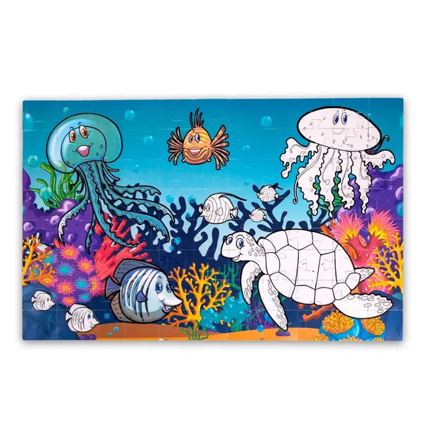 Puzzle Wodne Montessori dla Dzieci – Wielokrotnego Użytku, Bez Bałaganu i Idealne do Zabawy Sensorycznej