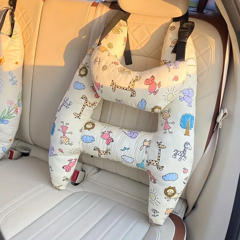 TravelComfort Poduszka Podróżna do Samochodu – Idealne Wsparcie Głowy i Szyi dla Dzieci podczas Długich Podróży