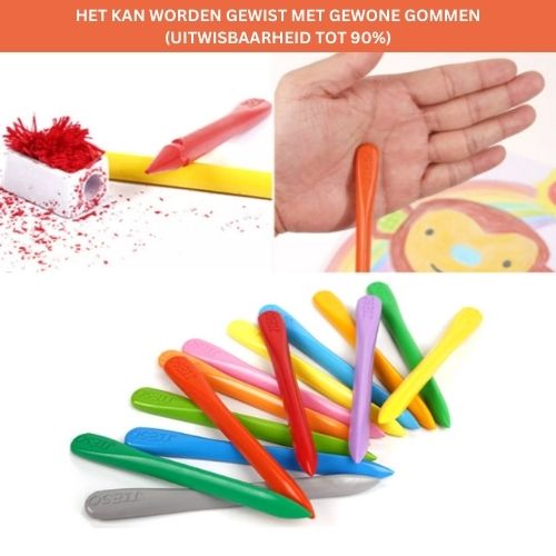 Zestaw Wymazywalnych Kredek ColorCraft – Bezpieczne Nietoksyczne Kolory dla Kreatywnych Dzieci