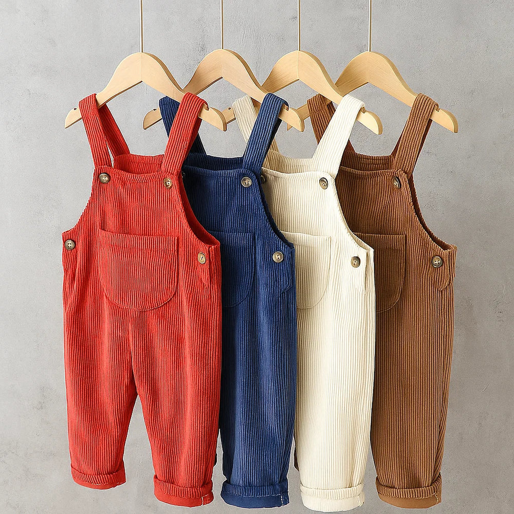 Velora Babywear Loomi Rib Overall – Uniseksowe Ogrodniczki dla Niemowląt z Miękkiej Bawełny na Każdą Porę Roku