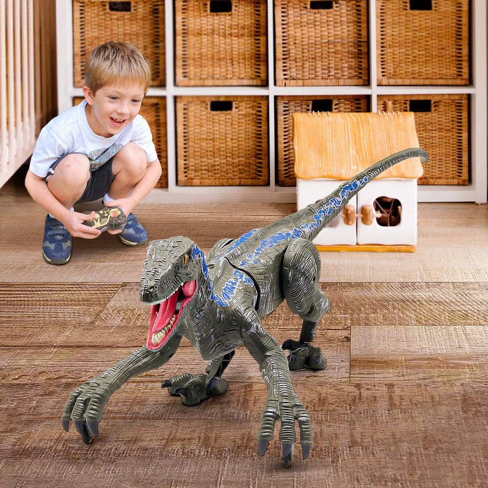 Dinozaur RC Velociraptor – Realistyczne Ruchy z Dźwiękiem i Pilotem