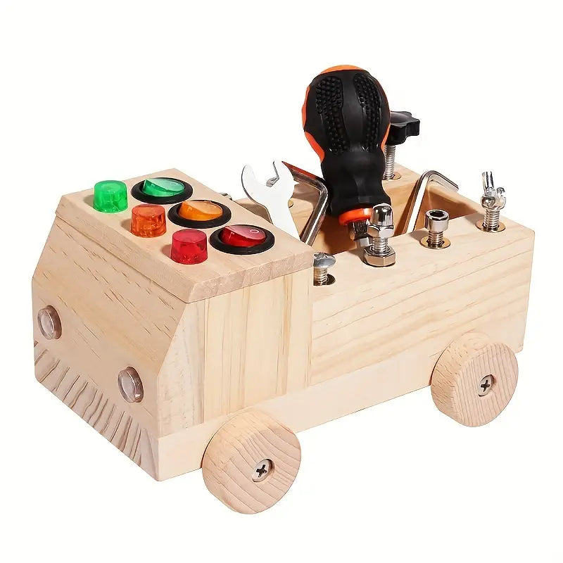 BrightHands Montessori Tablica Aktywności – Edukacyjna Tablica LED dla Dzieci 3-12 lat, Rozwój Motoryki Małej i Samodzielna Nauka