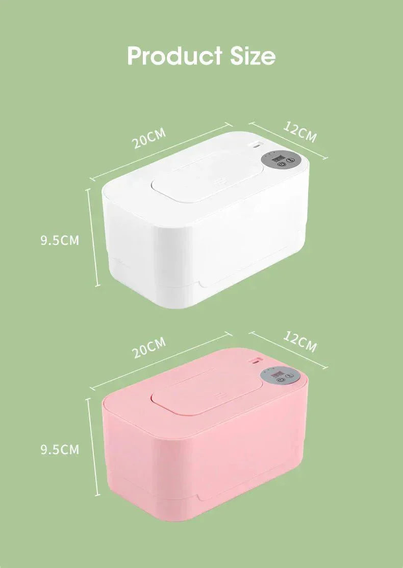 Podgrzewacz Chusteczek z Wyświetlaczem LED – USB Podgrzewacz Chusteczek dla Niemowląt