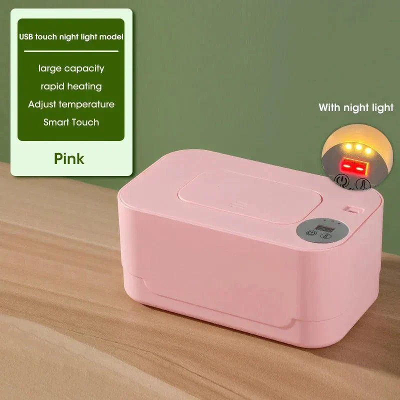 Podgrzewacz Chusteczek z Wyświetlaczem LED – USB Podgrzewacz Chusteczek dla Niemowląt