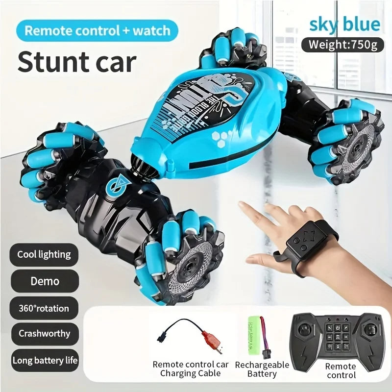 Samochód RC Sterowany Gestami – Auto Kaskaderskie z Kontrolą Ręką dla Dzieci (Ładowalne)