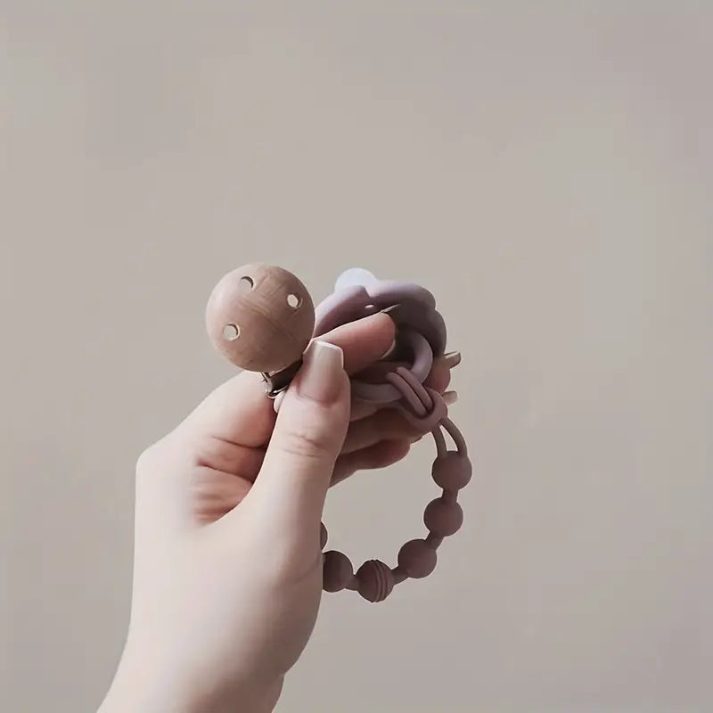 CuddlyClip Łańcuszek do Smoczka – Bezpieczny, Bez BPA i Uroczy Miś dla Niemowląt i Małych Dzieci