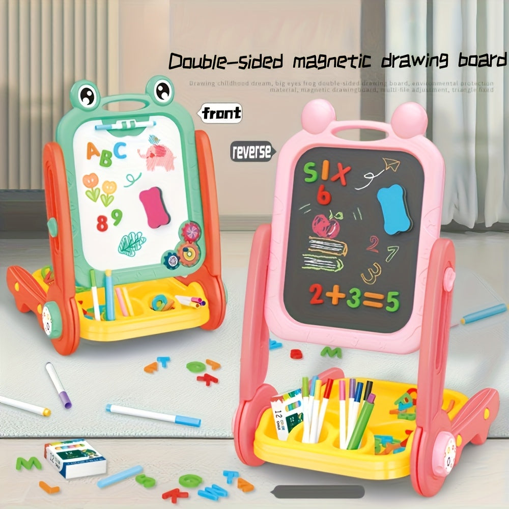 Magnetyczna Tablica dla Dzieci – Dwustronna Tablica Szkolna z Literkami