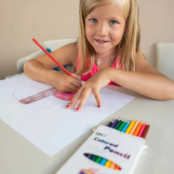 Kredki Montessori dla Dzieci – Zestaw 12 Wysokiej Jakości Kredek do Rozwijania Kreatywności i Motoryki
