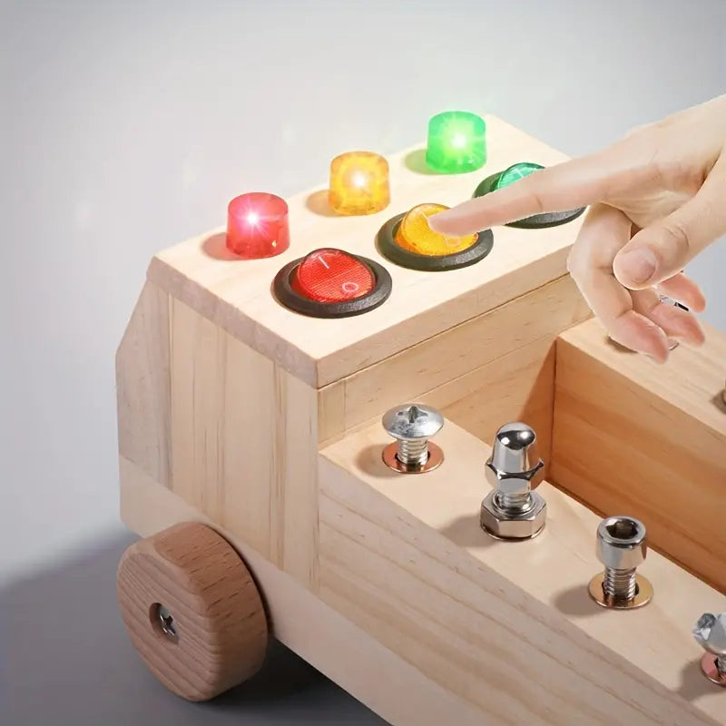 BrightHands Montessori Tablica Aktywności – Edukacyjna Tablica LED dla Dzieci 3-12 lat, Rozwój Motoryki Małej i Samodzielna Nauka