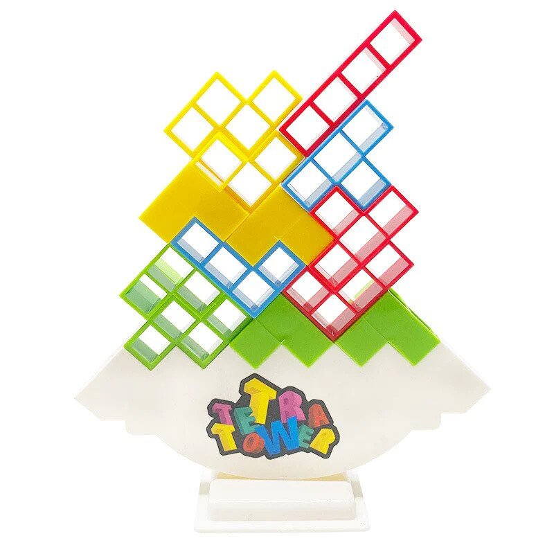 Gra Zręcznościowa z Balansowaniem dla Dzieci i Rodzin – Klocki do Układania w Stylu Tetris