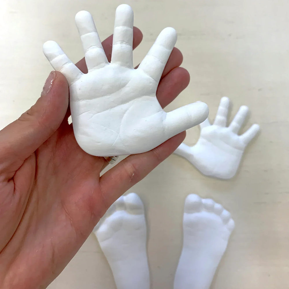 Zestaw do Odcisków 3D Rączek i Stópek Dziecka – Pamiątkowy Zestaw DIY