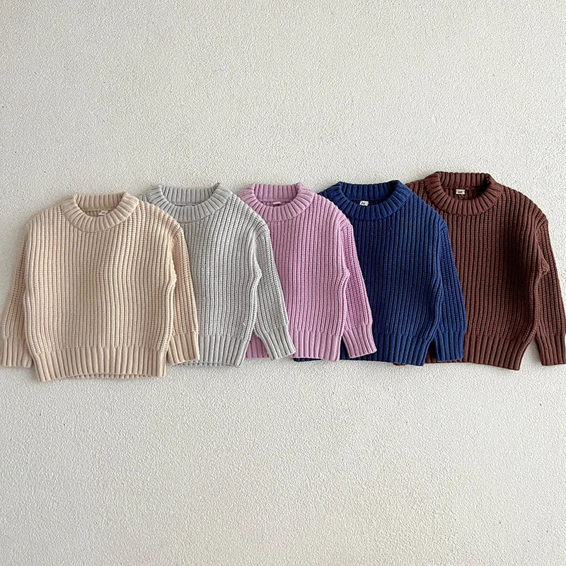 Arvella Junior CozyWeave Kids Pullover – Miękki Unisex Bawełniany Sweter Dziecięcy na Jesień i Zimę