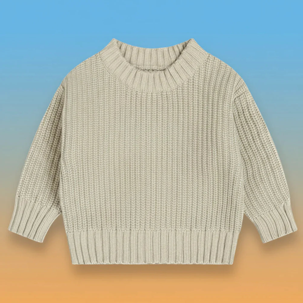 Veluro Kids CozyNest Sweter Dziecięcy – Ciepły Dzianinowy Sweter Zimowy dla Niemowląt i Małych Dzieci (Rozmiar 66–130)