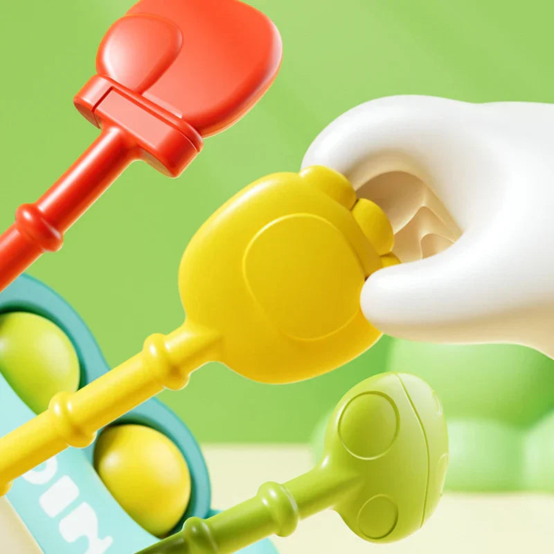 DinoGrip – Sensoryczna Zabawka do Ciągnięcia – Dinozaur Gryzak dla Niemowląt