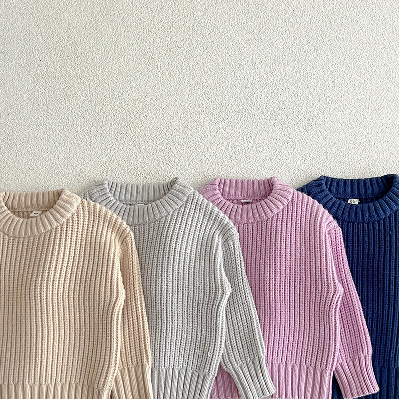 Arvella Junior CozyWeave Kids Pullover – Miękki Unisex Bawełniany Sweter Dziecięcy na Jesień i Zimę